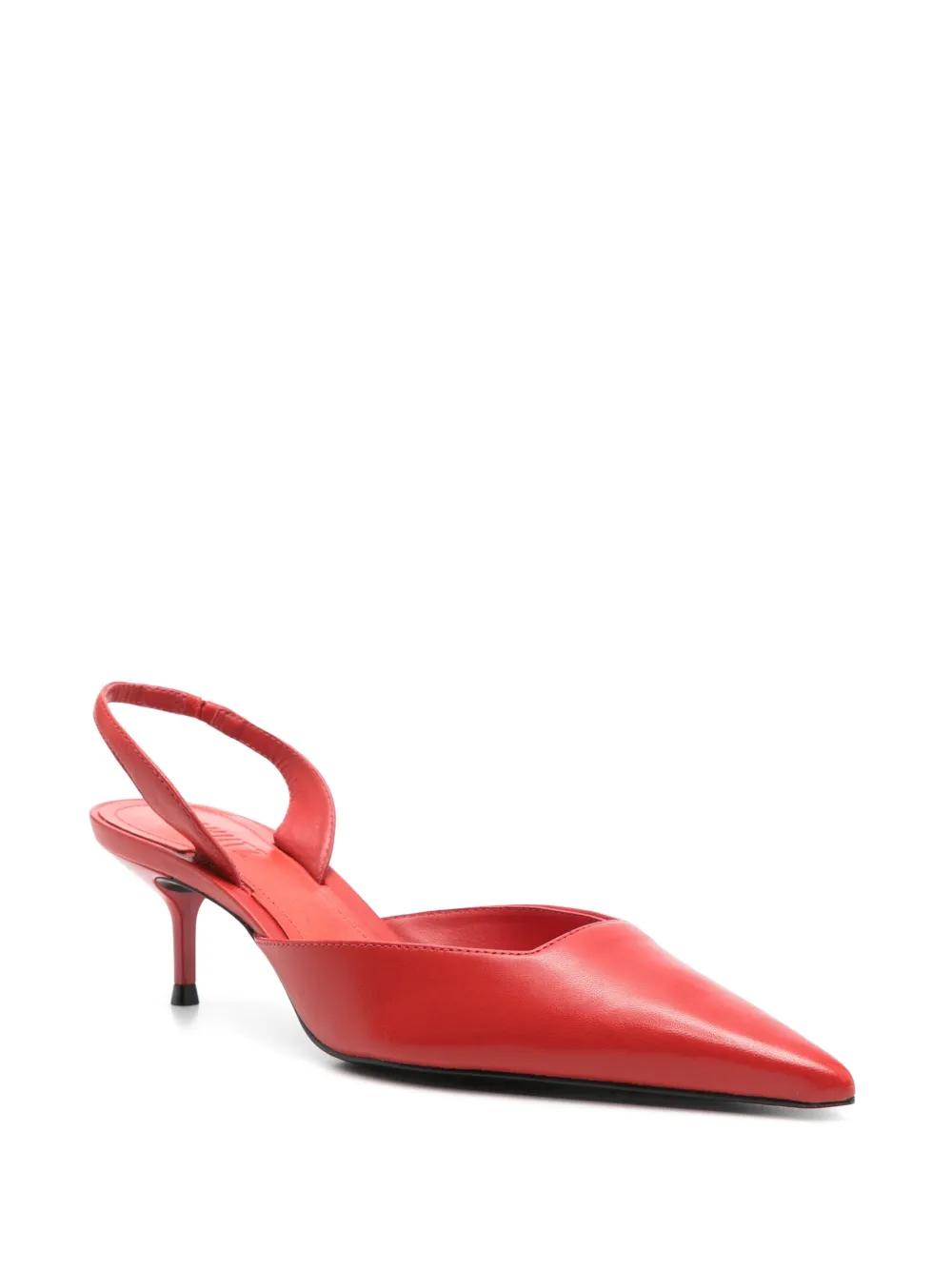 Schutz 65mm leather pumps Red