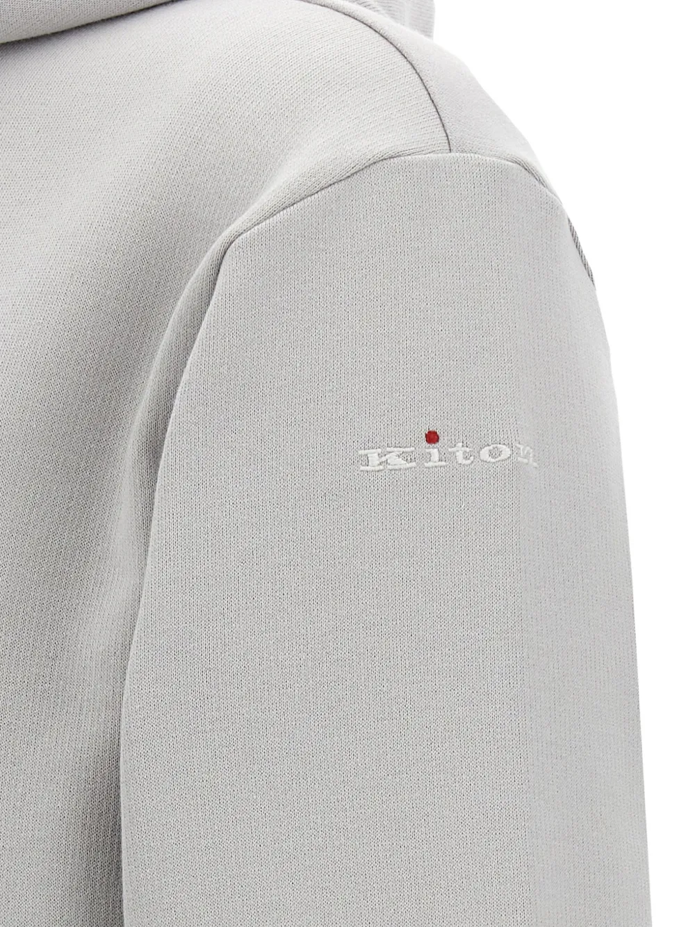 Kiton contrast-band tracksuit Grijs