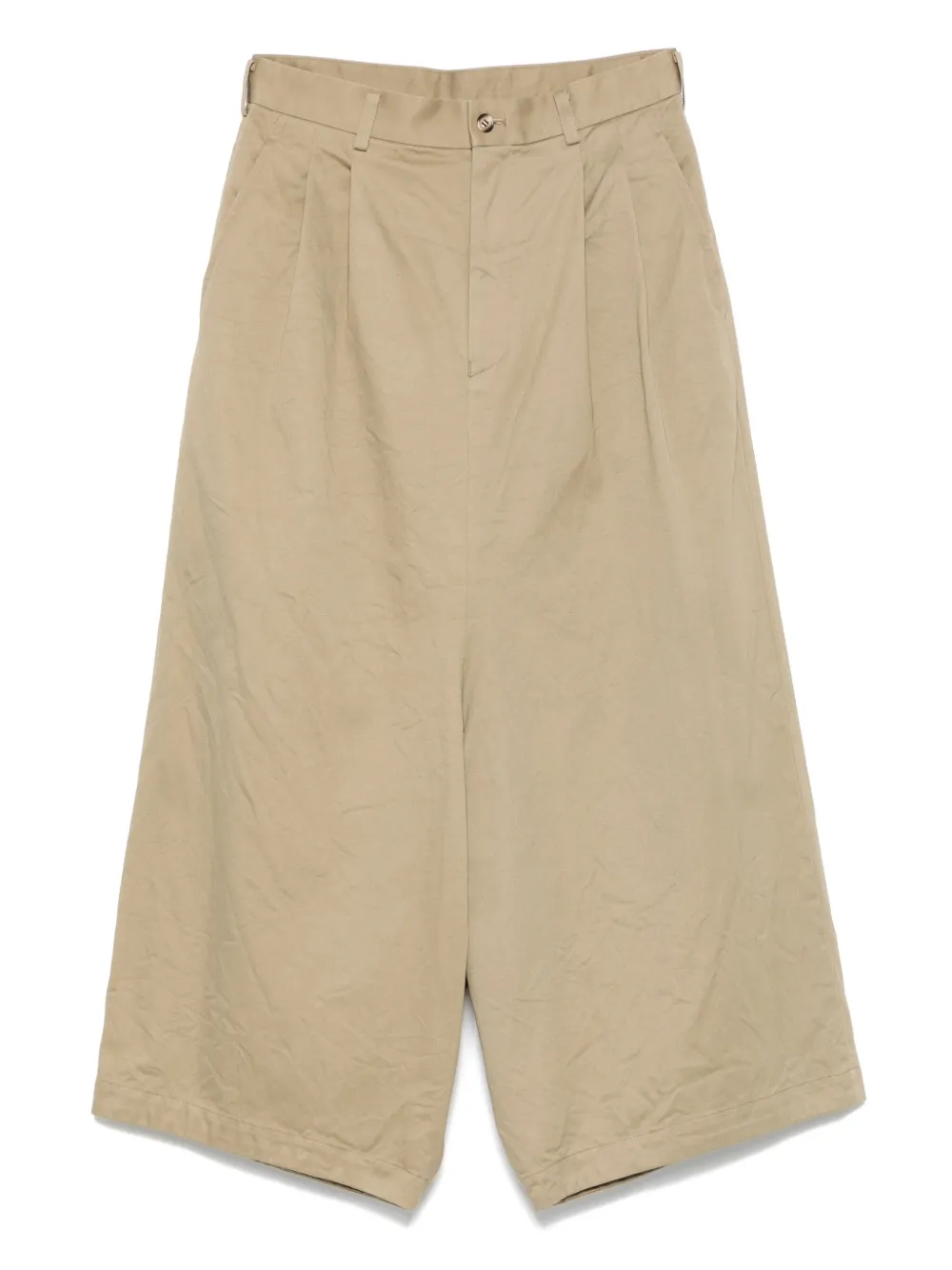 Comme Des Garçons Comme Des Garçons Katoenen plooibroek Groen
