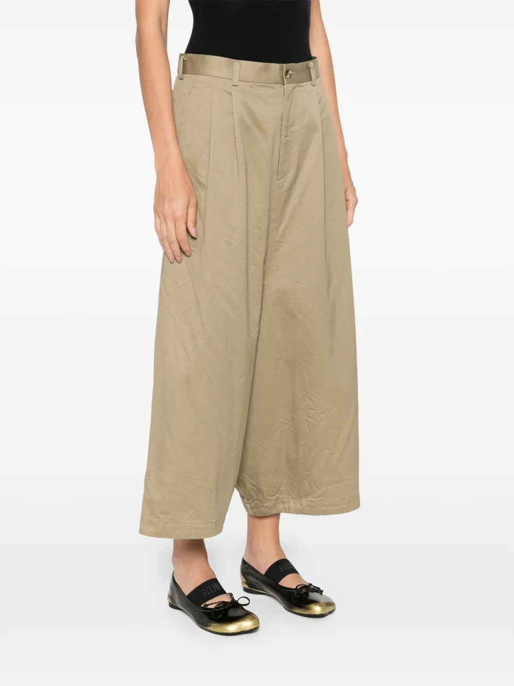 COMME DES GARÇONS COTTON PLEATED TROUSERS 