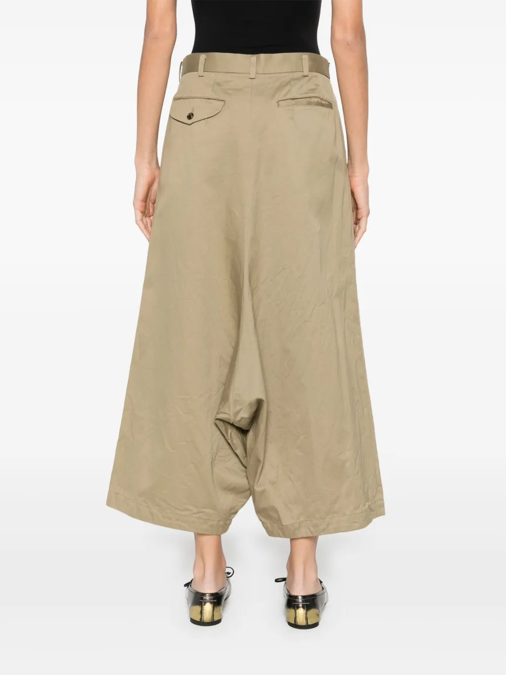 COMME DES GARÇONS COTTON PLEATED TROUSERS 