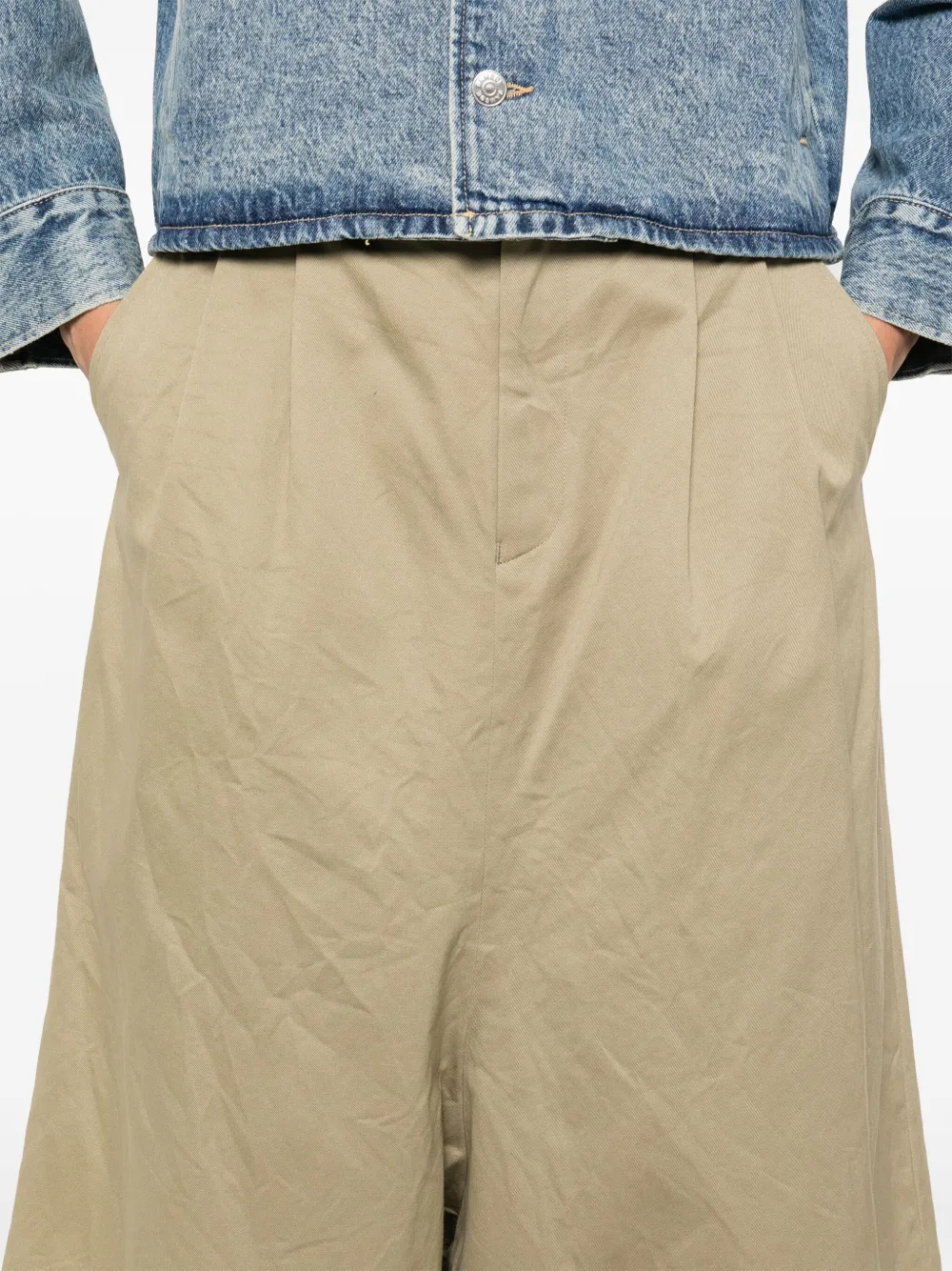 COMME DES GARÇONS COTTON PLEATED TROUSERS 