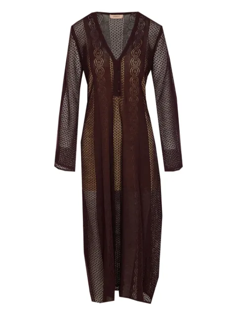 TWINSET perforated-knit dress