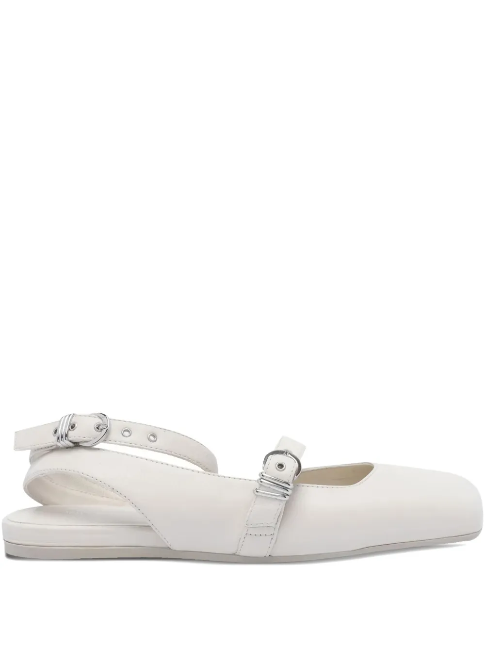 Vic Matie buckle-detail square-toe pumps | White | Image 1