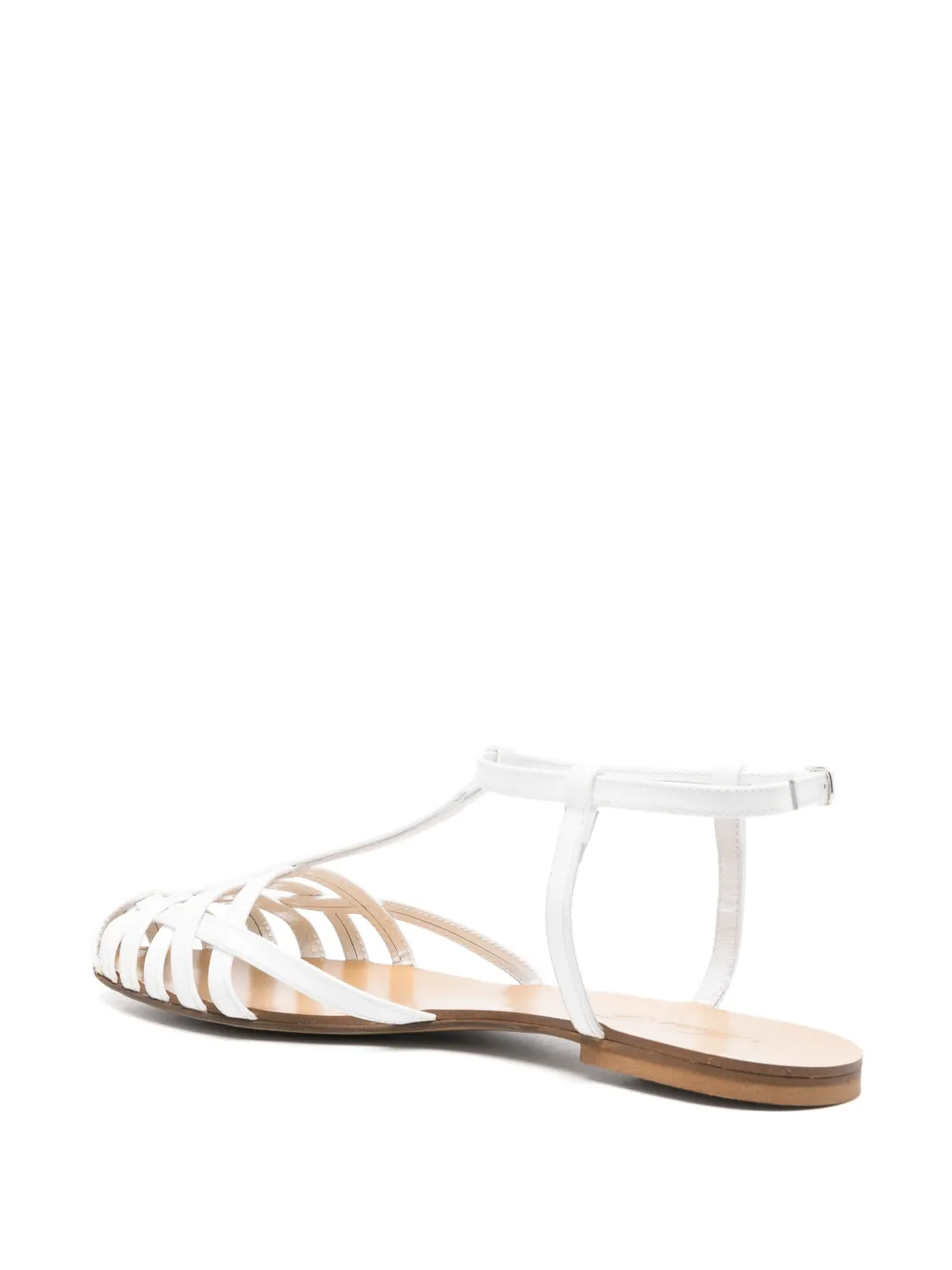 Anna F. leather sandals White