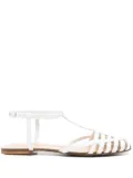 Anna F. leather sandals - White