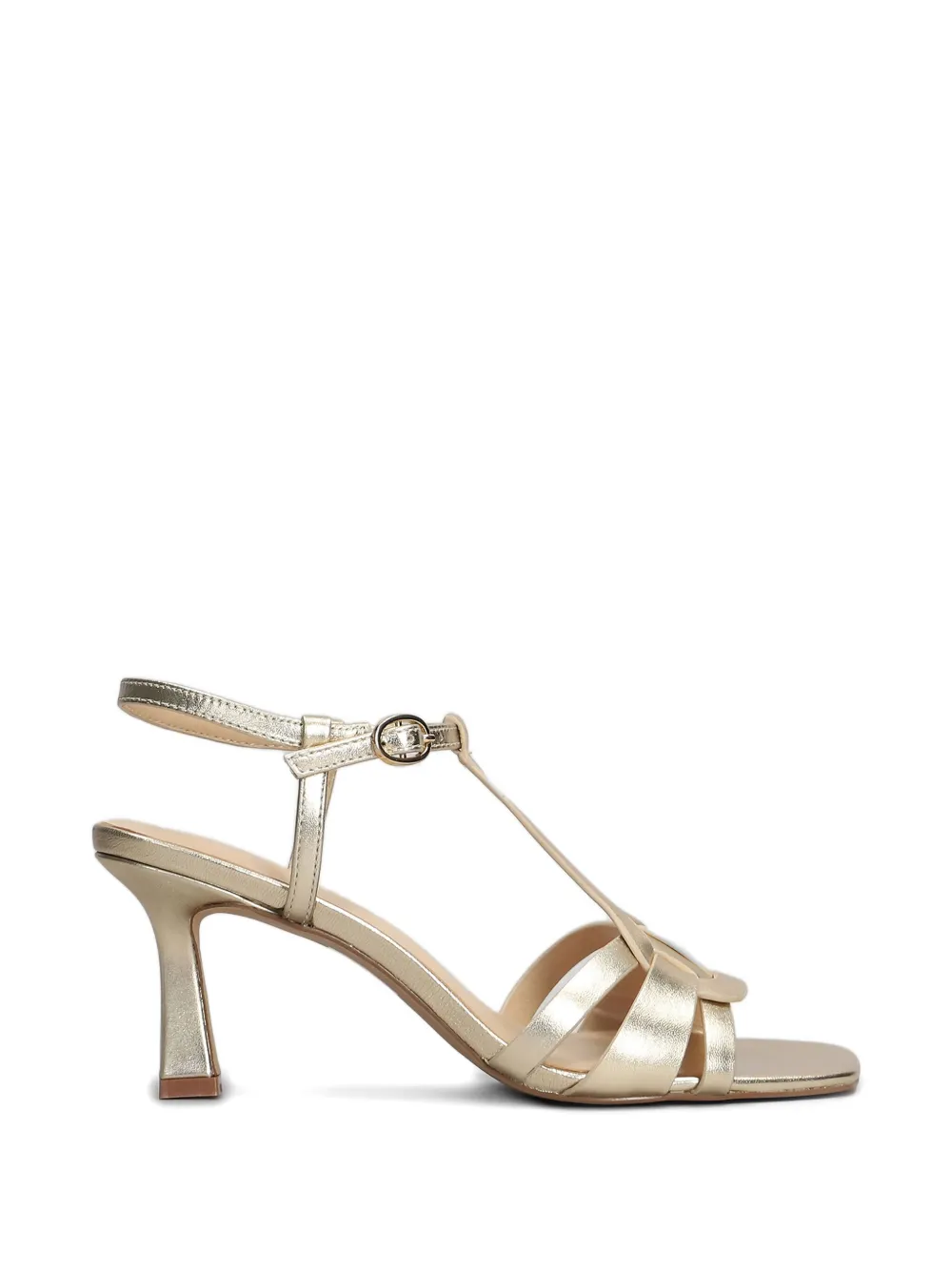 Bibi Lou 75mm T-bar Square-toe Sandals In Yellow