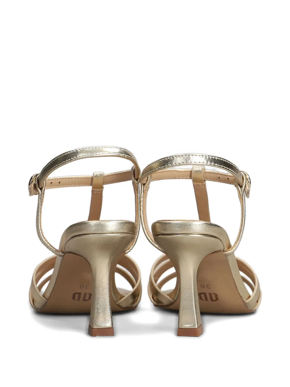 Bibi Lou 75mm T-bar Square-toe Sandals In Yellow