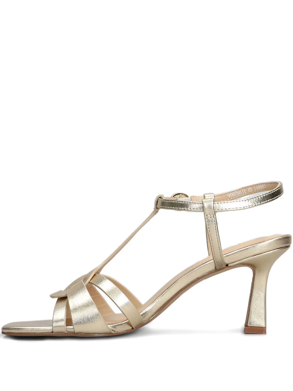 Bibi Lou 75mm T-bar Square-toe Sandals In Yellow