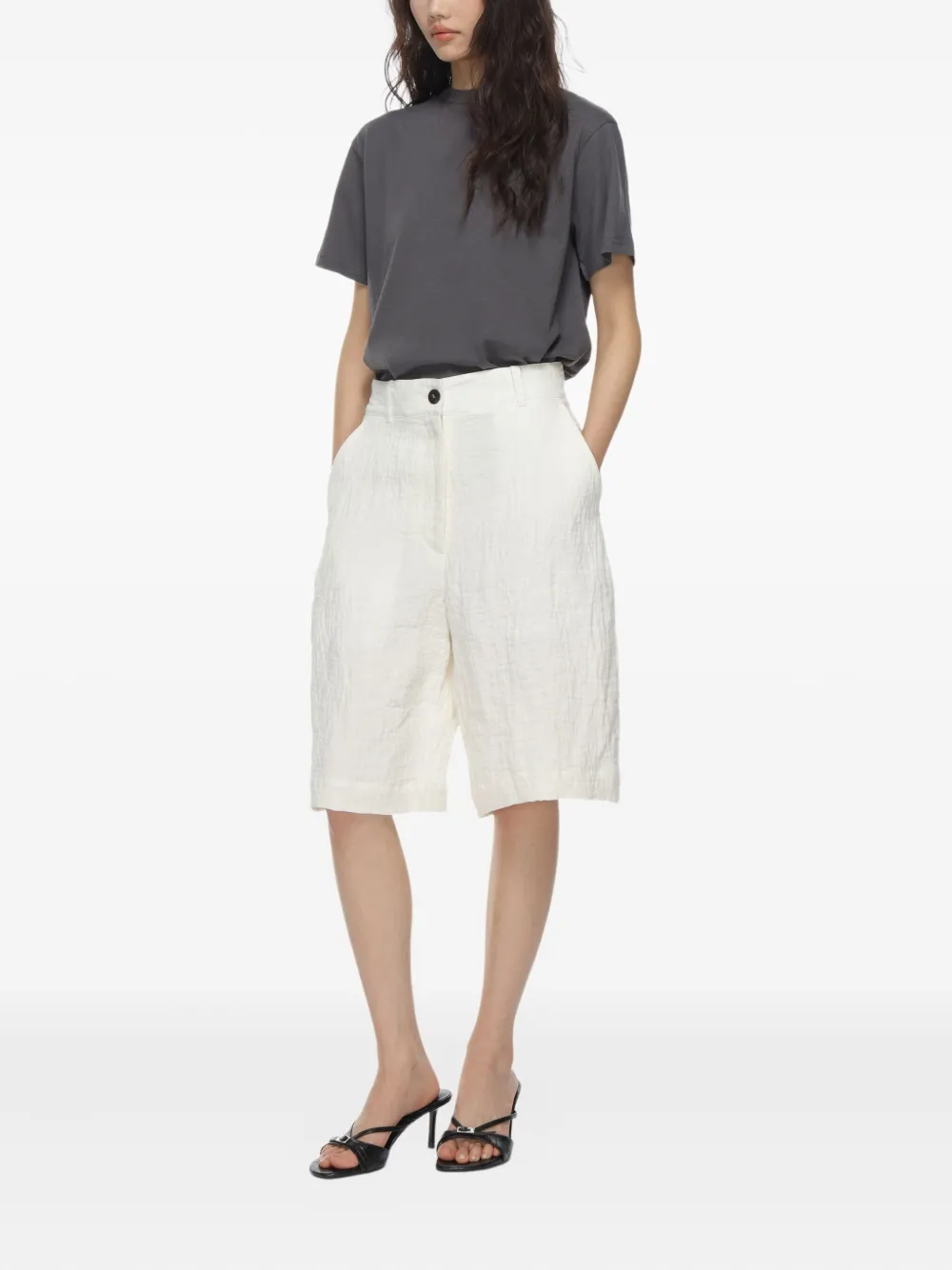 Studio Nicholson Effen T-shirt Grijs