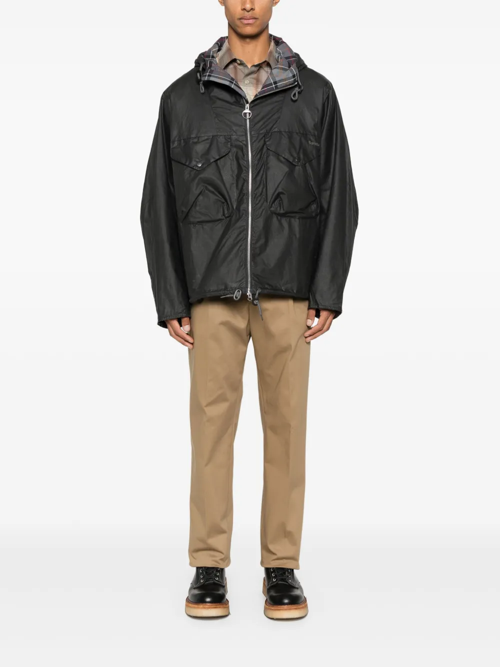 Barbour Utility Sapper waxed jacket | Hooded Jackets | Image 2