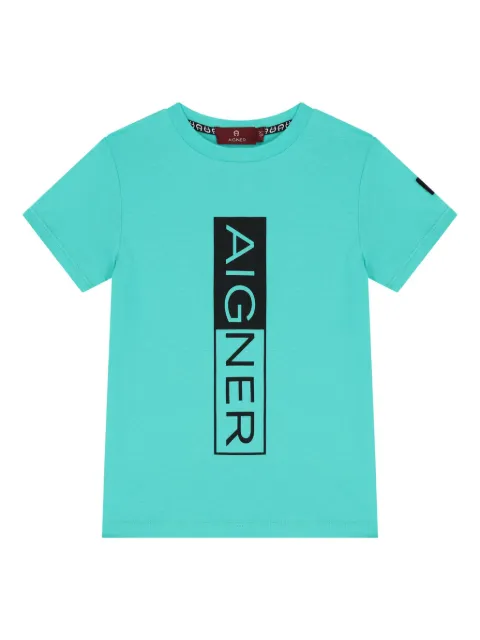 Aigner Kids graphic logo T-shirt