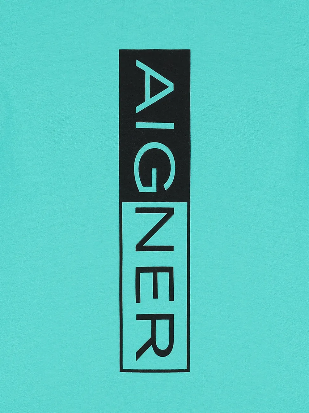 Aigner Kids T-shirt met logo Groen