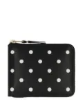 Comme Des Garçons Wallet polka dot zip-around wallet - Black