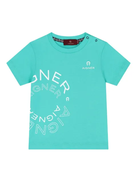 Aigner Kids logo-print T-shirt
