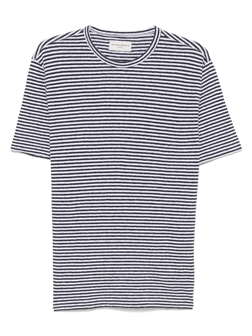 Officine Generale playera con motivo de rayas | azul | Image 1