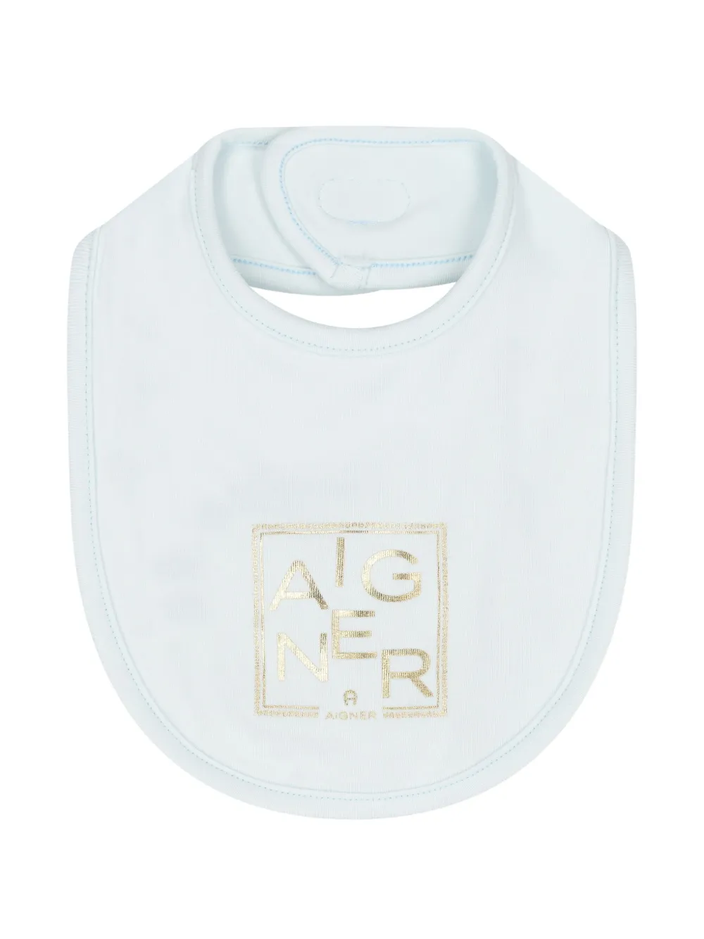 Aigner Kids Slabbetje met logo Blauw