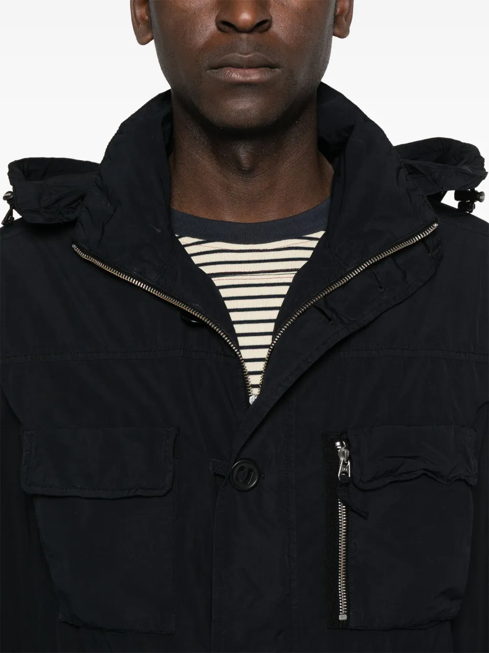 ASPESI Jack met capuchon Blauw