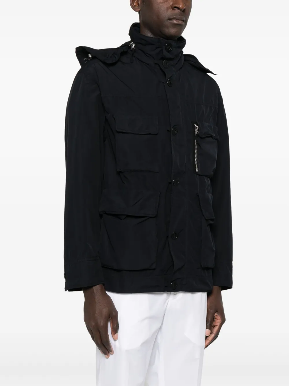 ASPESI Jack met capuchon Blauw