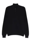 ASPESI cotton stand-up collar sweater - Blue
