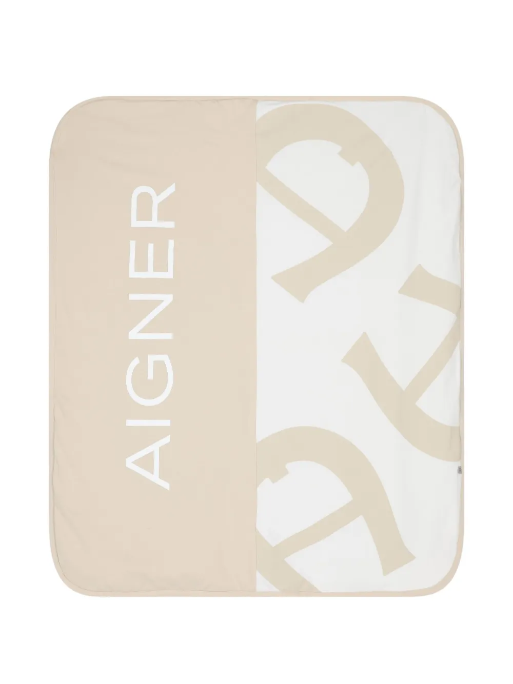Aigner Kids Deken met logo Beige