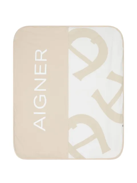 Aigner Kids logo baby blanket