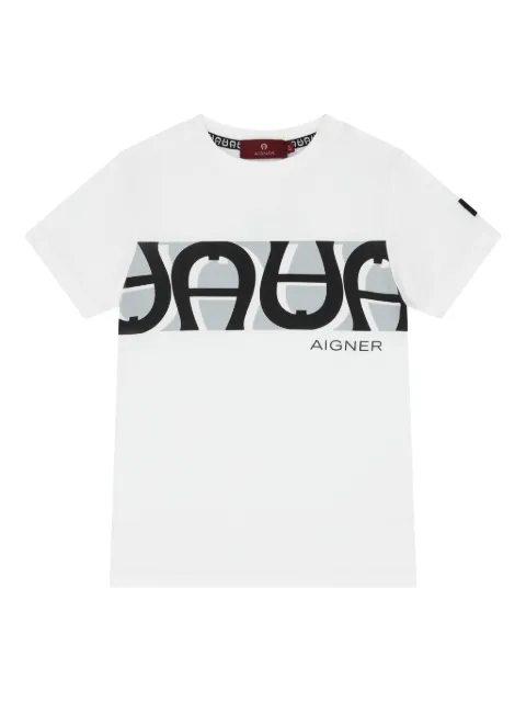 Aigner Kids logo-print T-shirt