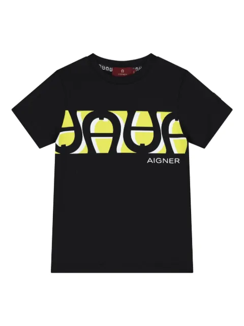 Aigner Kids graphic logo T-shirt