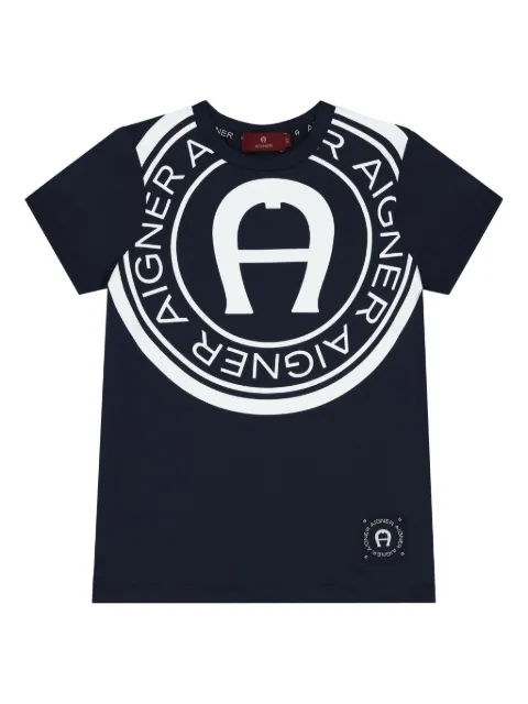 Aigner Kids logo-print T-shirt
