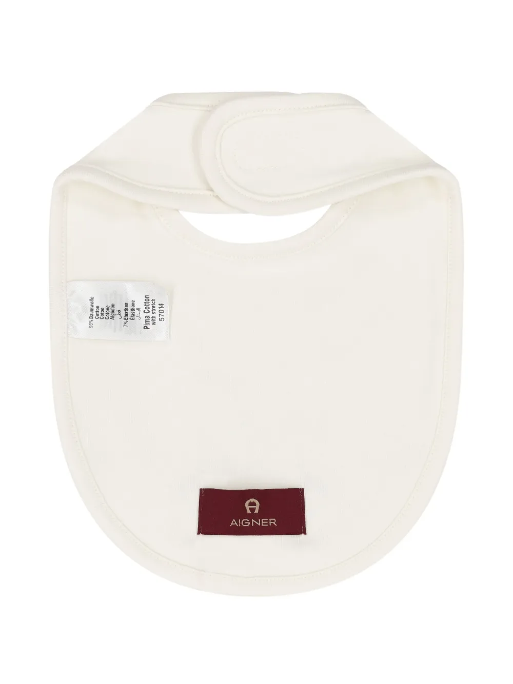 Aigner Kids Slabbetje met logo Wit