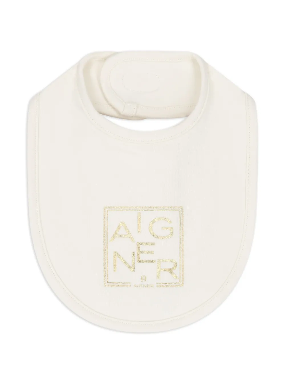 Aigner Kids Slabbetje met logo Wit