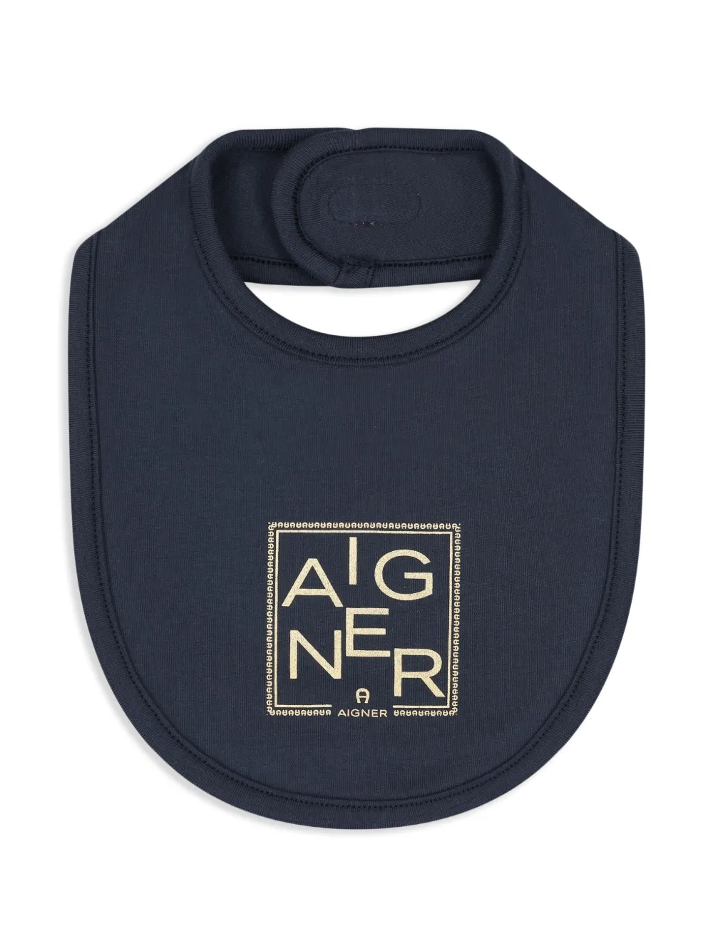 Aigner Kids Slabbetje met logo Blauw