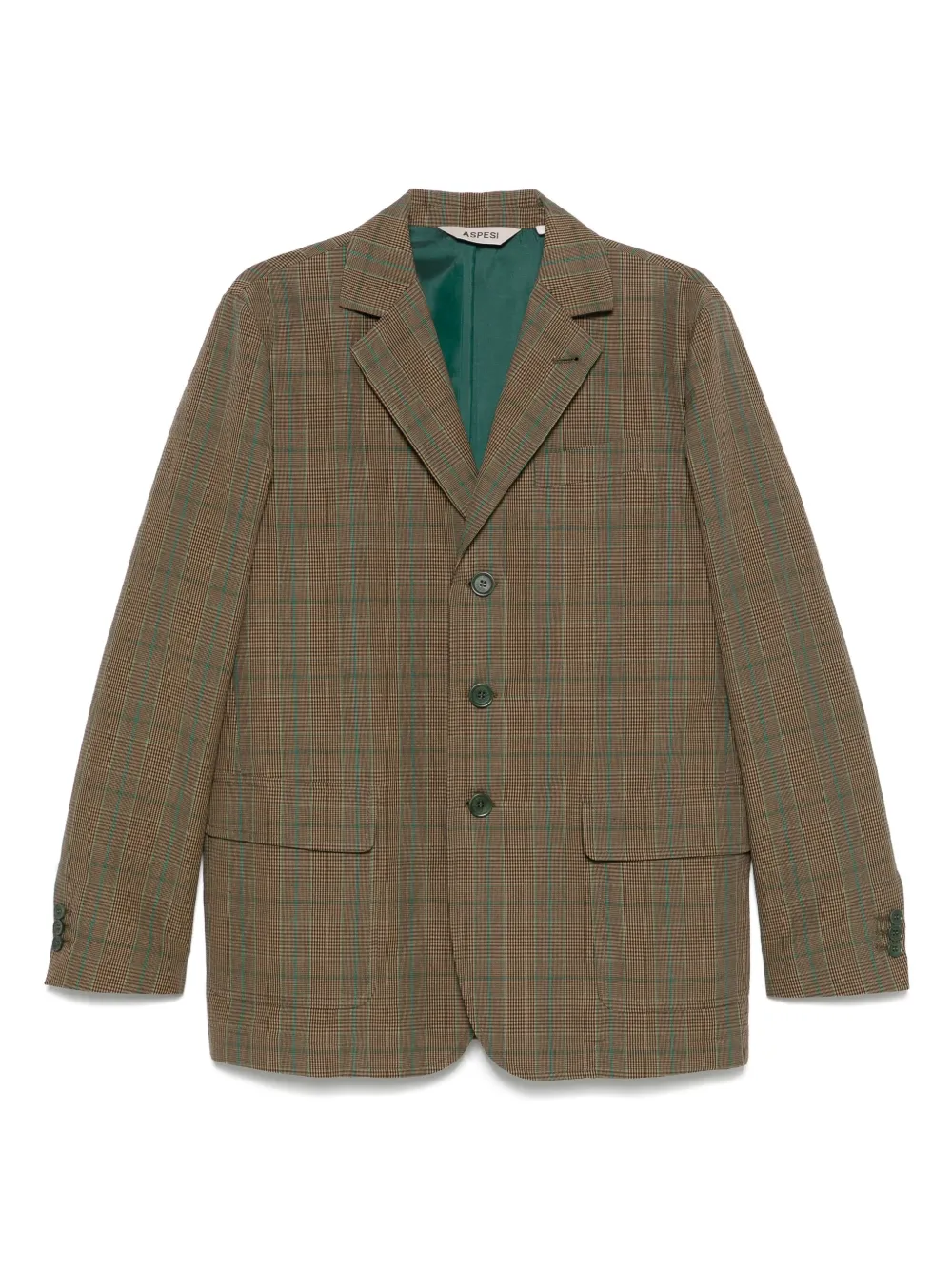 ASPESI Blazer xadrez com abotoamento | Marrom | Image 1