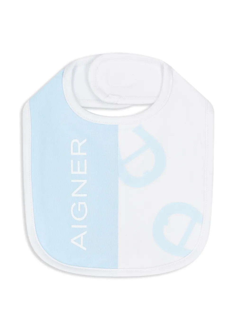 Aigner Kids Slabbetje met logo Wit