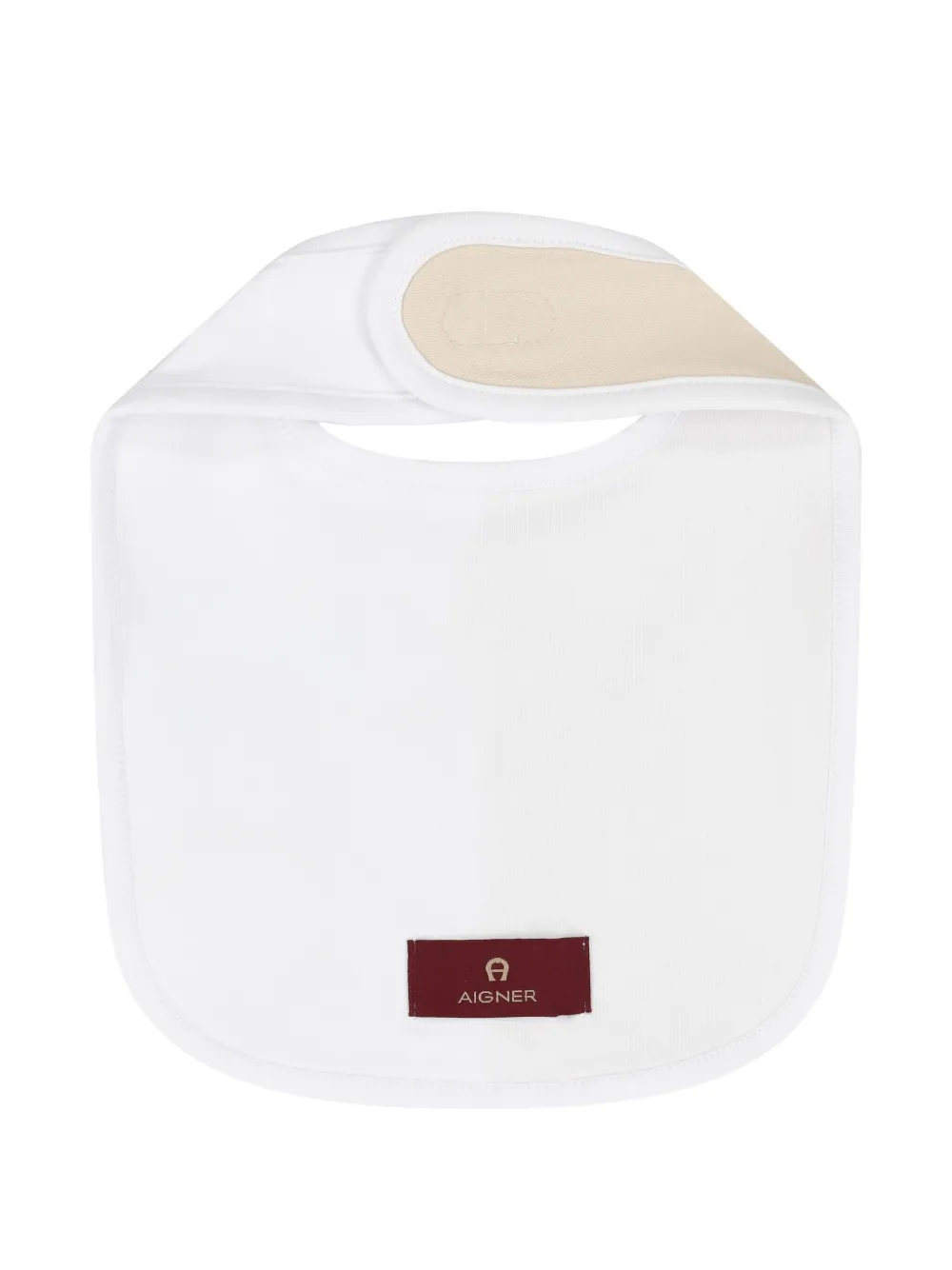 Aigner Kids Slabbetje met logo Wit