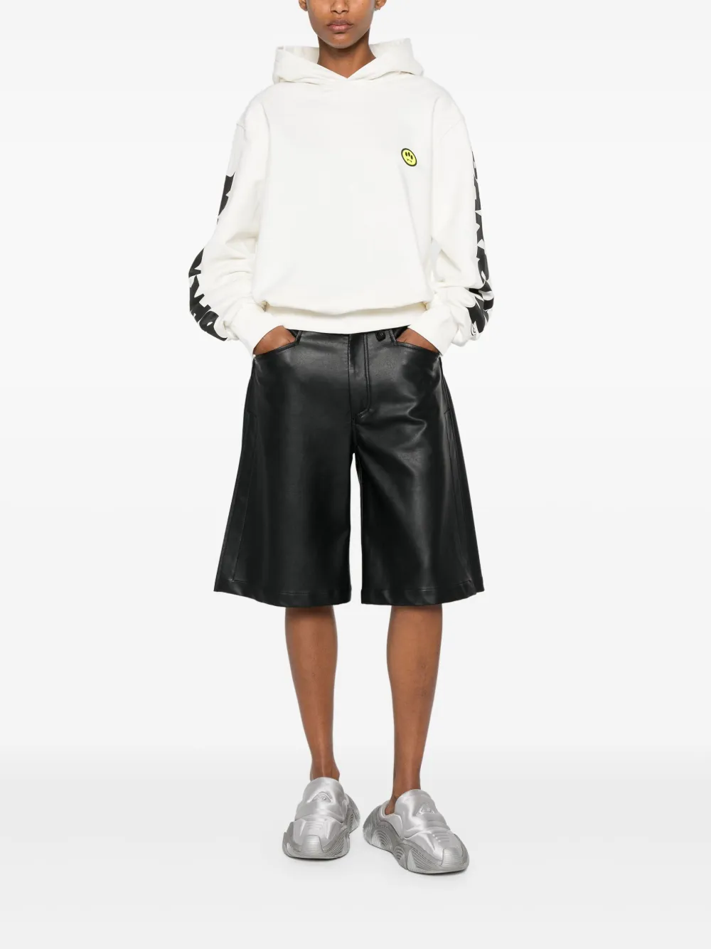 BARROW Katoenen hoodie Wit
