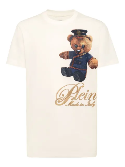 Philipp Plein teddy bear-print cotton T-shirt