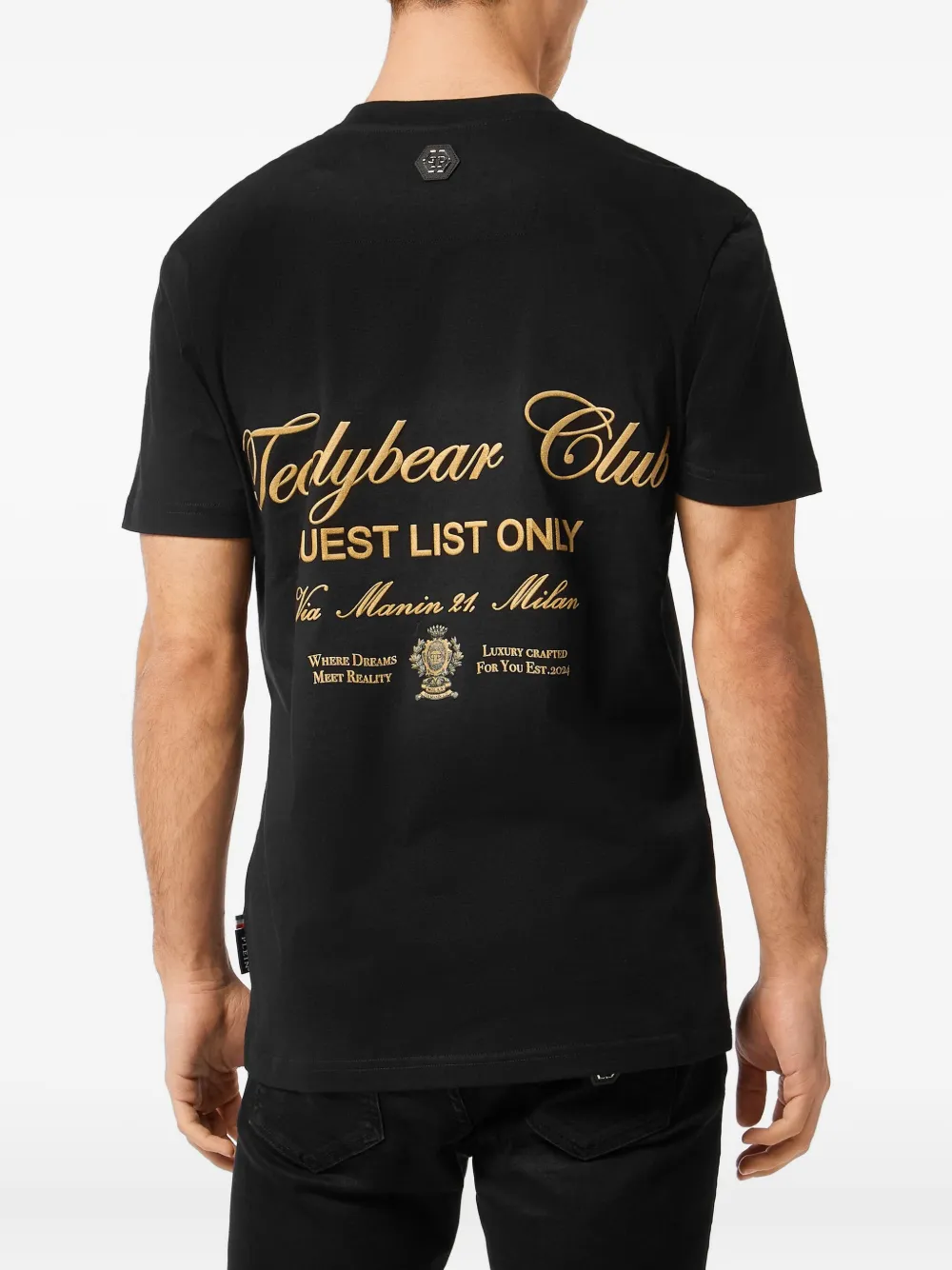 Philipp Plein teddy bear-print T-shirt Zwart