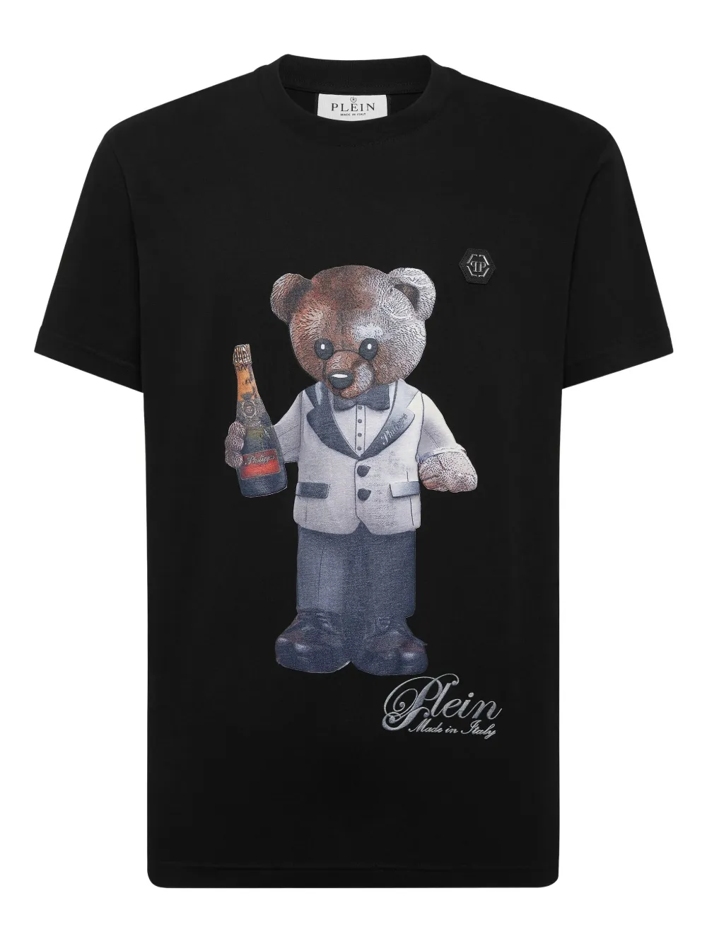 Philipp Plein T-shirt met teddybeerprint Zwart