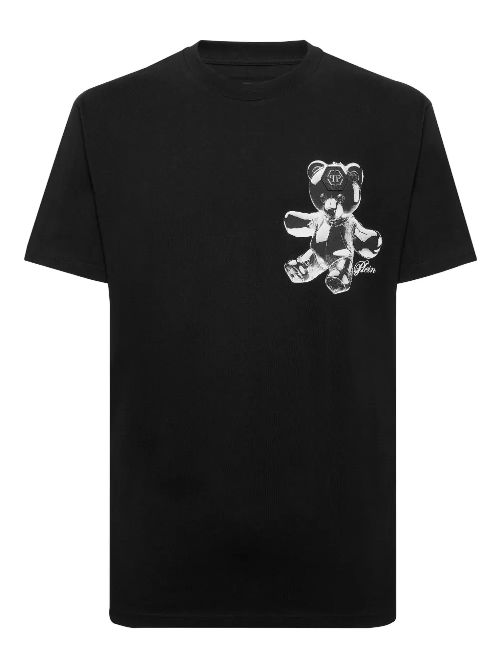 Philipp Plein T-shirt met ronde hals en Teddy Bear-print Zwart