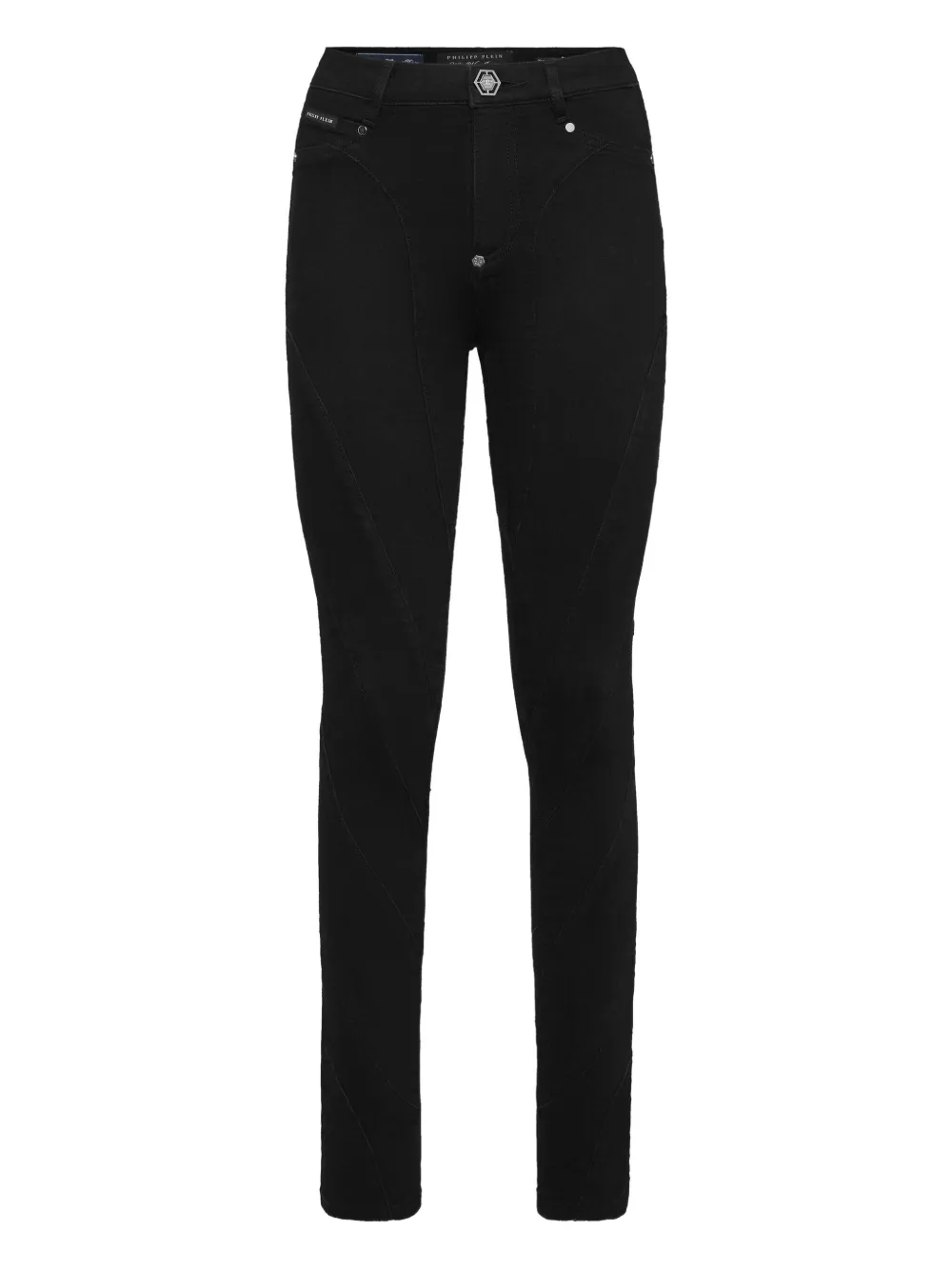 Philipp Plein Leggings skinny a vita alta - Nero