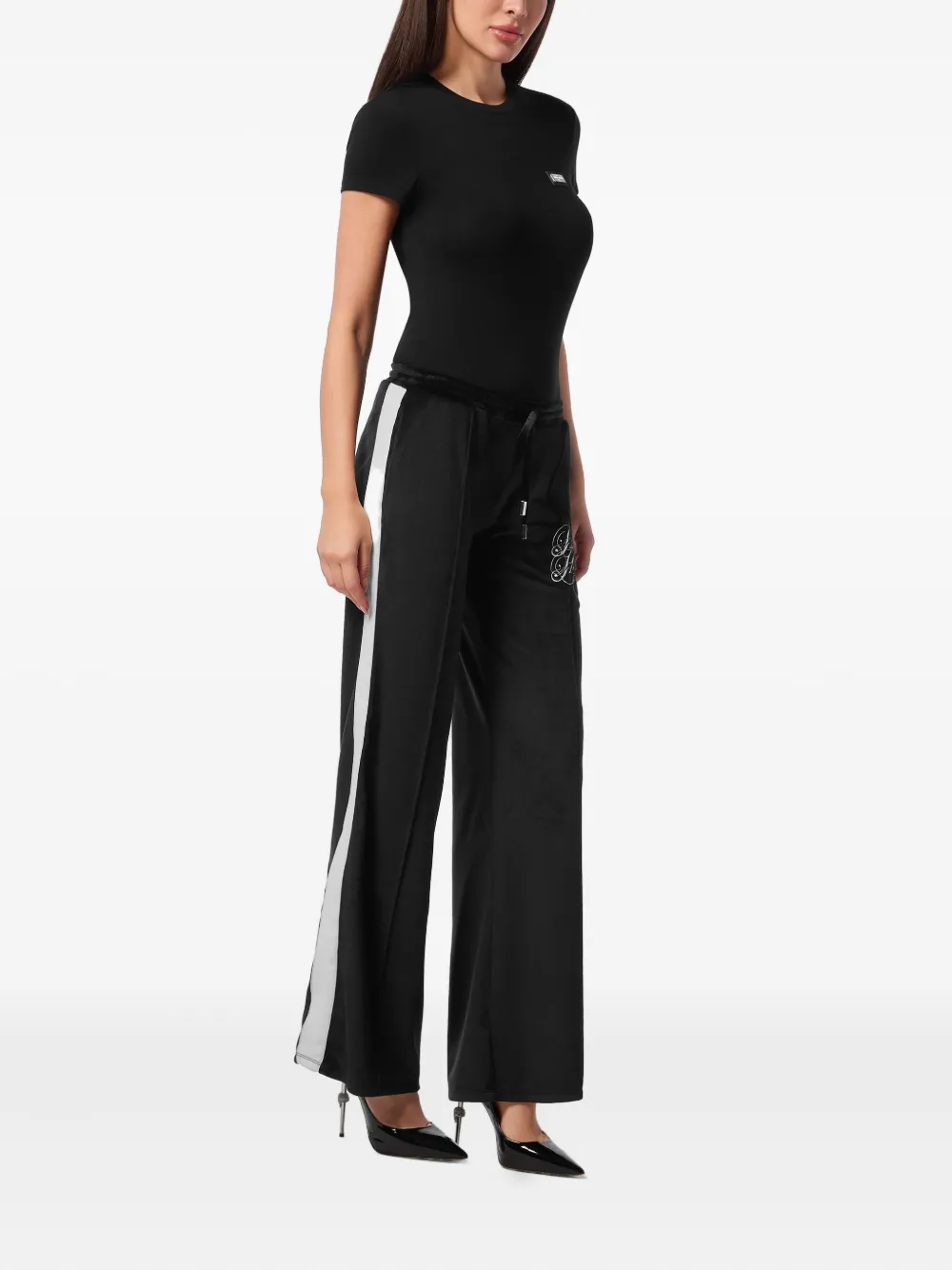  Philipp Plein Side-stripe Track Pants - Black 
