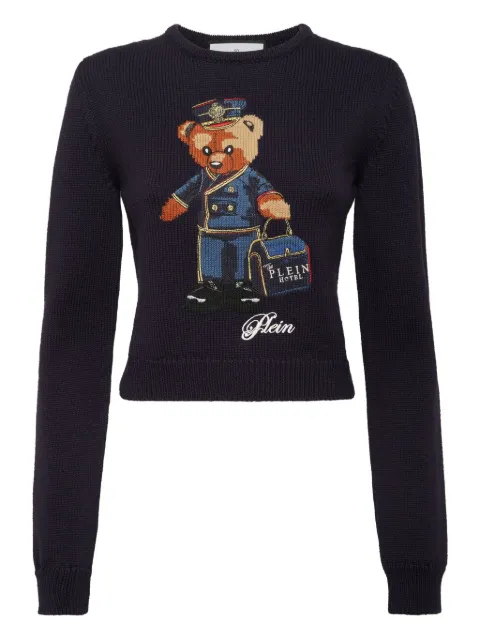 Philipp Plein round-neck long-sleeves pullover sweater