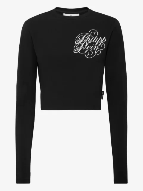 Philipp Plein haut ajusté en maille à ourlet asymétrique
