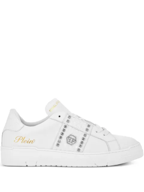 Philipp Plein stud-embellished leather sneakers