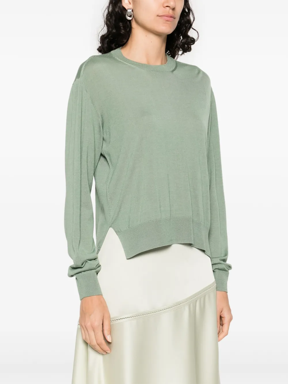 Jil Sander Trui van kasjmiermix Groen