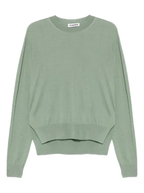Jil Sander suéter con cuello redondo