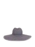 Emporio Armani frayed-brim sun hat - Grey
