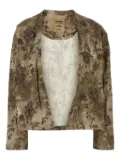 Uma Wang Klarke blazer - Brown