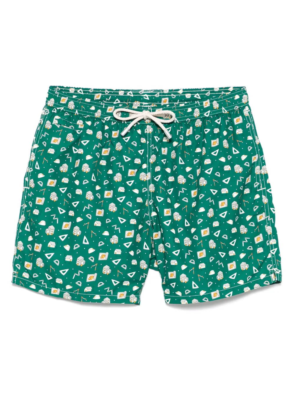 MC2 Saint Barth short de bain Lightning Micro Fantasy | vert | Image 1